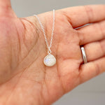 Moonstone Necklace Sterling Silver