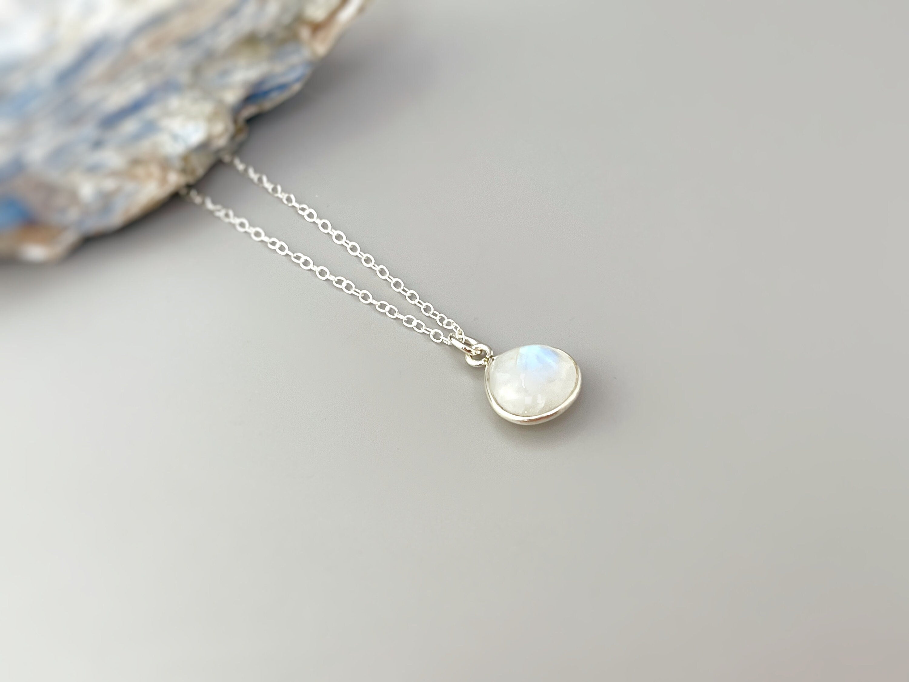 Moonstone Necklace Sterling Silver