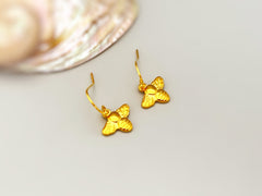 Dainty Bumble Bee Earrings dangle sterling silver, gold honey bee gift for nature lovers, boho earrings for granddaughters