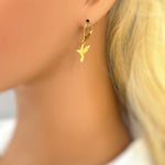 Hummingbird Earrings dangle silver