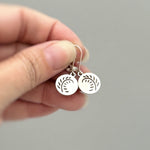 Leaf Fern Earrings Huggie Hoops dangle Sterling Silver lightweight botanical plant earrings Handmade Jewelry gift for gardener sister friend