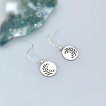 Silver Fern Leaf Earring for women dangly lightweight everyday earrings with French hook ear wires of leverbacks great gifts for plant moms, gardeners, and nature lovers