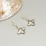 Dainty Honey Bee Earrings dangle Gold, Silver