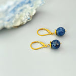 Genuine Blue Sapphire Earrings in 14k gold, sterling silver, or rose gold fill