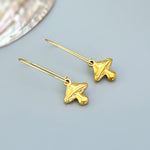 Unique Mushroom dangle Earrings in Gold or Silver. Fun gift for plant lovers. Fun Cottagecore jewelry for nature lovers