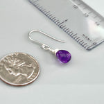 Minimalist Amethyst Earrings