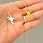Hummingbird Necklace Gold