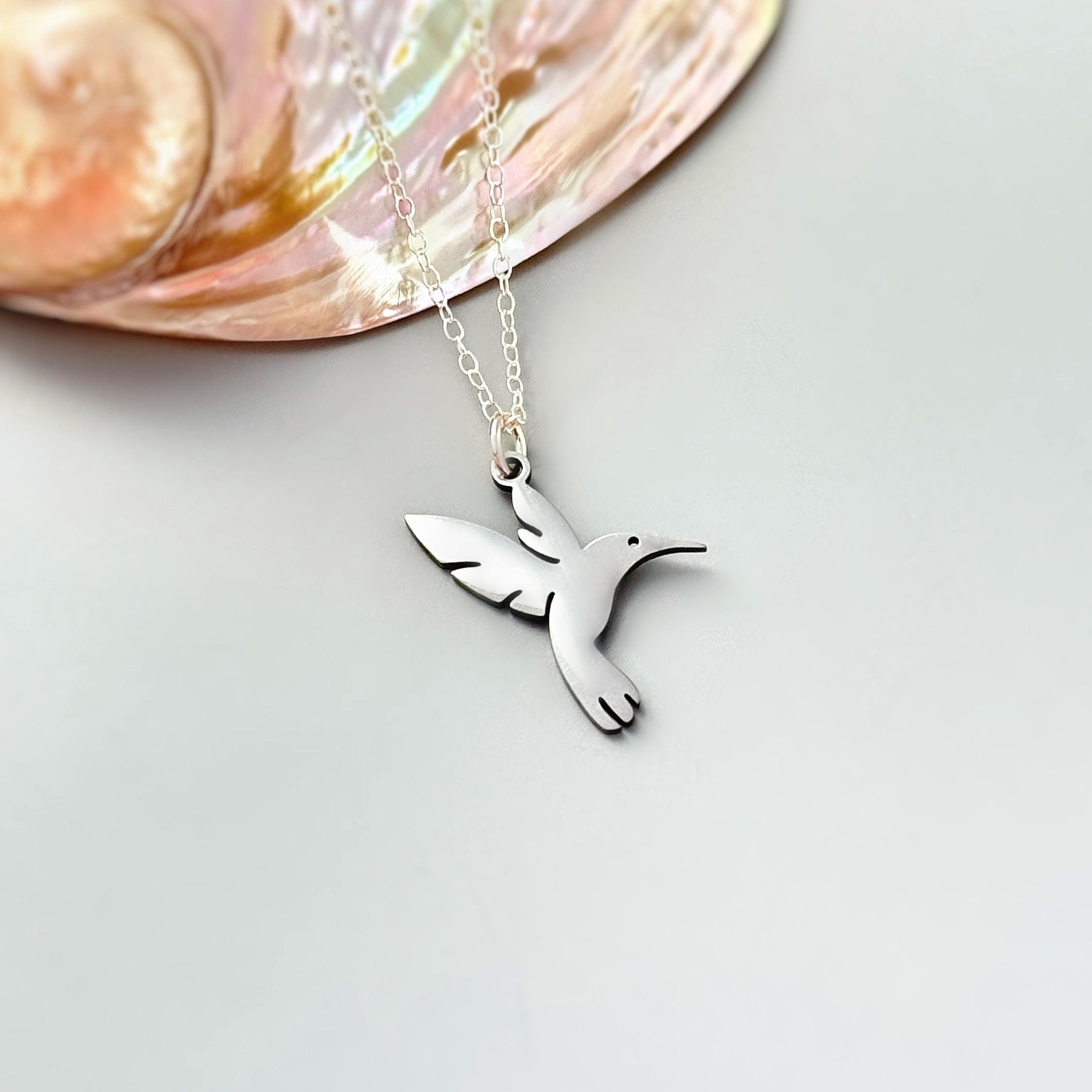 Hummingbird Necklace Gold - Main Image