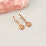 Crystal Compass star earrings dangle gold, silver rose gold boho handmade everyday jewelry graduation gift for sister daughter granddaughter