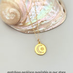 Crystal Crescent Moon Celestial Earrings dangle