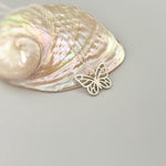 Butterfly Necklace Silver, Gold