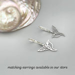 Hummingbird Necklace Sterling Silver Gold handmade jewelry unique nature boho charm pendant necklace gift for bird lover friend daughter mom