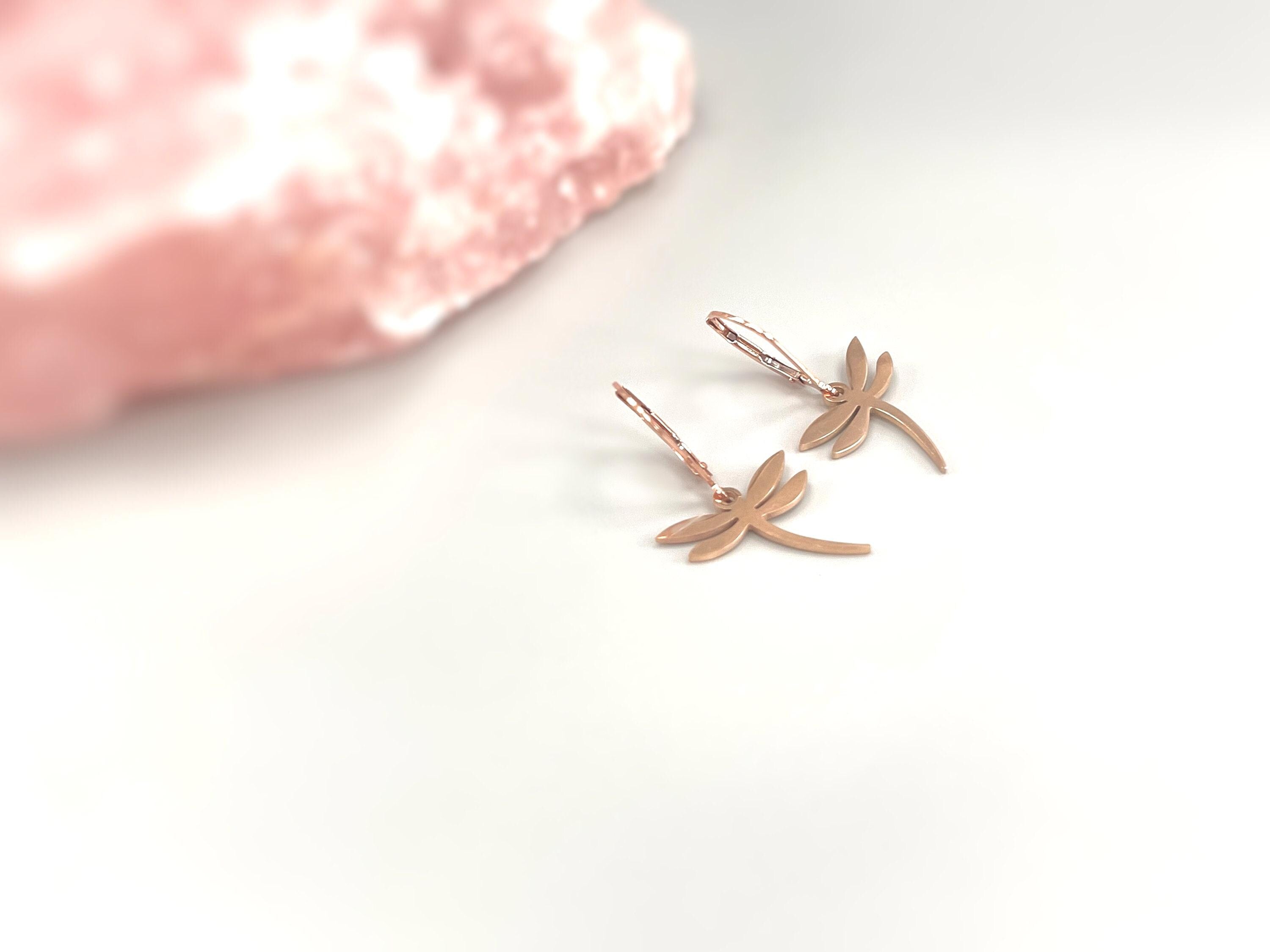 Silver Dragonfly Earrings dangle