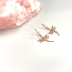 Silver Dragonfly Earrings dangle