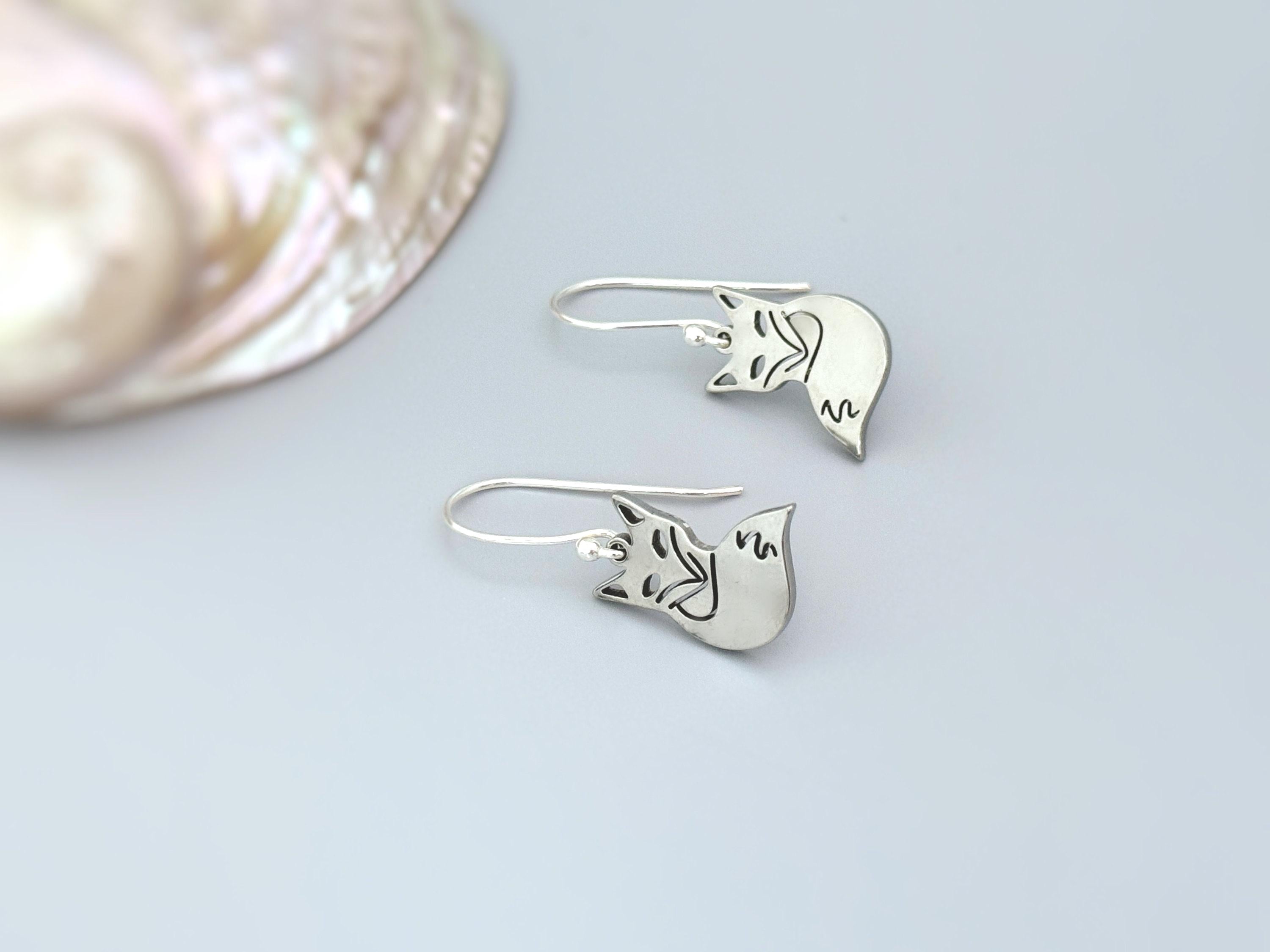 Silver Fox Earrings dangle