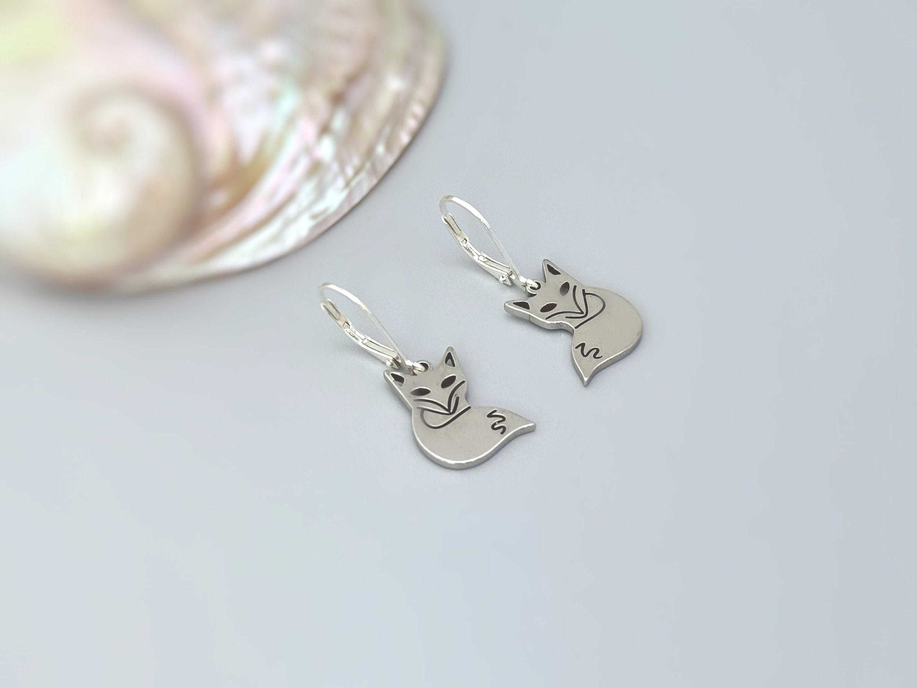 Silver Fox Earrings dangle
