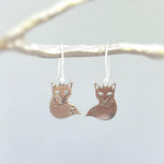 Silver Fox Earrings Dangle