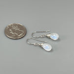 Smooth Moonstone Dangle Earrings