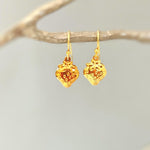 Silver Strawberry Earrings Dangle lightweight unique whimsical handmade food fruit jewelry, fun gift for foodie, chefs, sister bff daughter