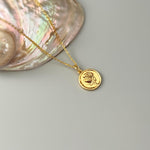 Gold Rose Necklace handmade June birthflower jewelry, romantic elegant gift for girlfriend, wife, sister, mom, best friend, bff anniversary