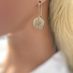 Owl Earrings dangle silver handmade witchy jewelry unique dangling spooky gothic earrings gift for nature and bird lovers, mom, sister, bff