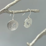Silver Owl Earrings dangle