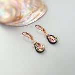 Abalone Earrings Silver handmade dangle drop 14k Gold, Rose gold fill Summer Jewelry iridescent shell jewelry for beach wedding gift for mom, sister, daughter, bff, friend