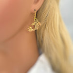 Koi Fish Earrings Dangle Unique Handmade Fish Jewelry lightweight large chandelier earrings for women fun trendy gift for animal lovers