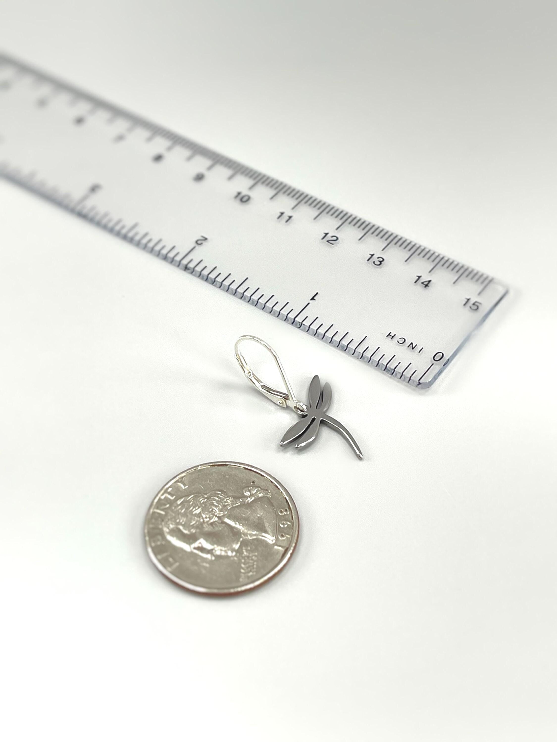 Dragonfly Earrings dangle Gold, Silver, Rose Gold