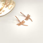 Silver Dragonfly Earrings dangle
