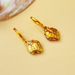 Silver Strawberry Earrings Dangle lightweight unique whimsical handmade food fruit jewelry, fun gift for foodie, chefs, sister bff daughter