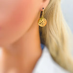 Cloud Earrings dangle 14k gold fill handmade elegant jewelry unique dangling earrings gift for nature lovers, mom, sister, bff, girlfriend