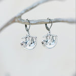 Silver Sloth Earrings dangle fun, unique animal lover sloth gift handmade Jewelry boho dangling charm earrings cottagecore gift for sister