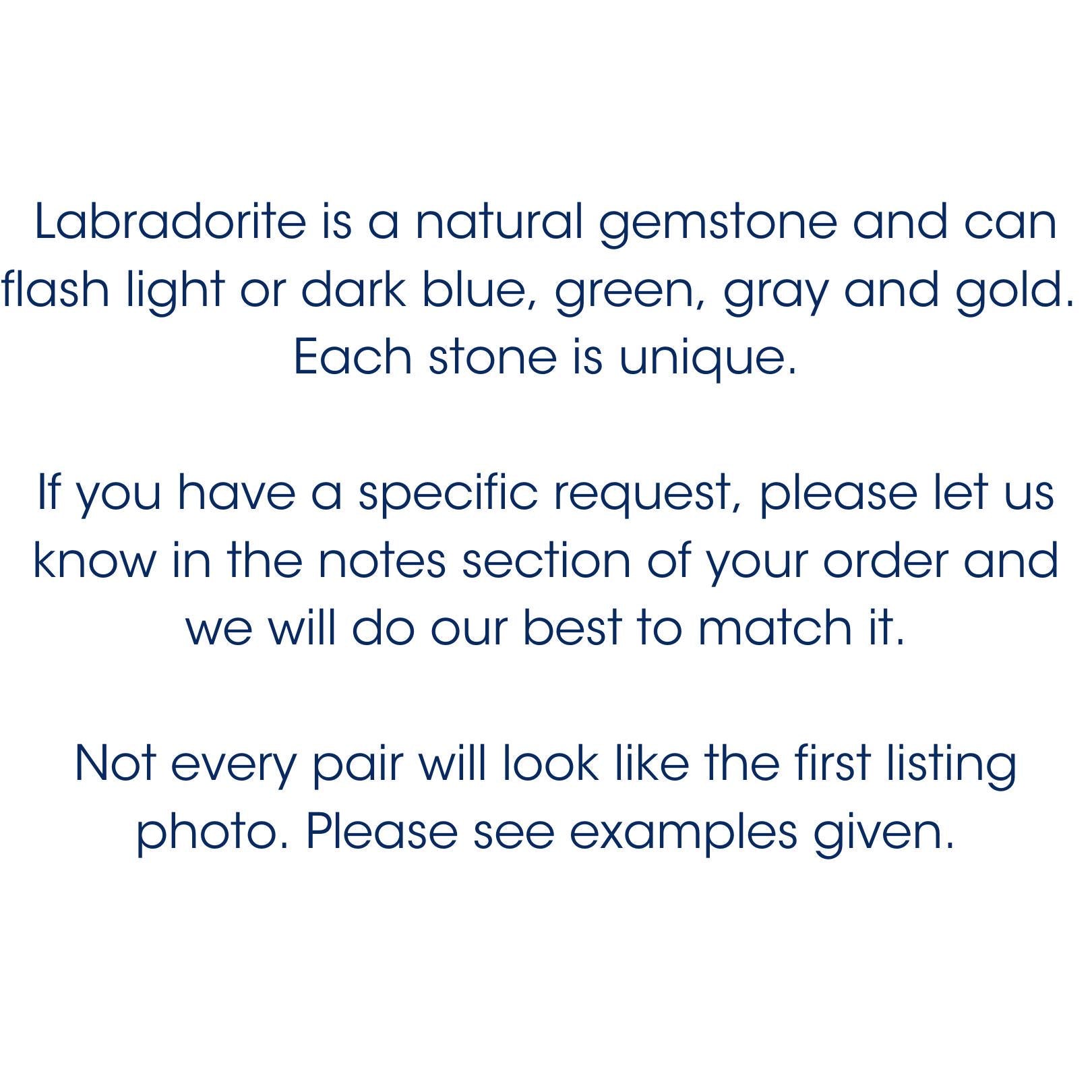 Labradorite Necklace Sterling Silver, Gold