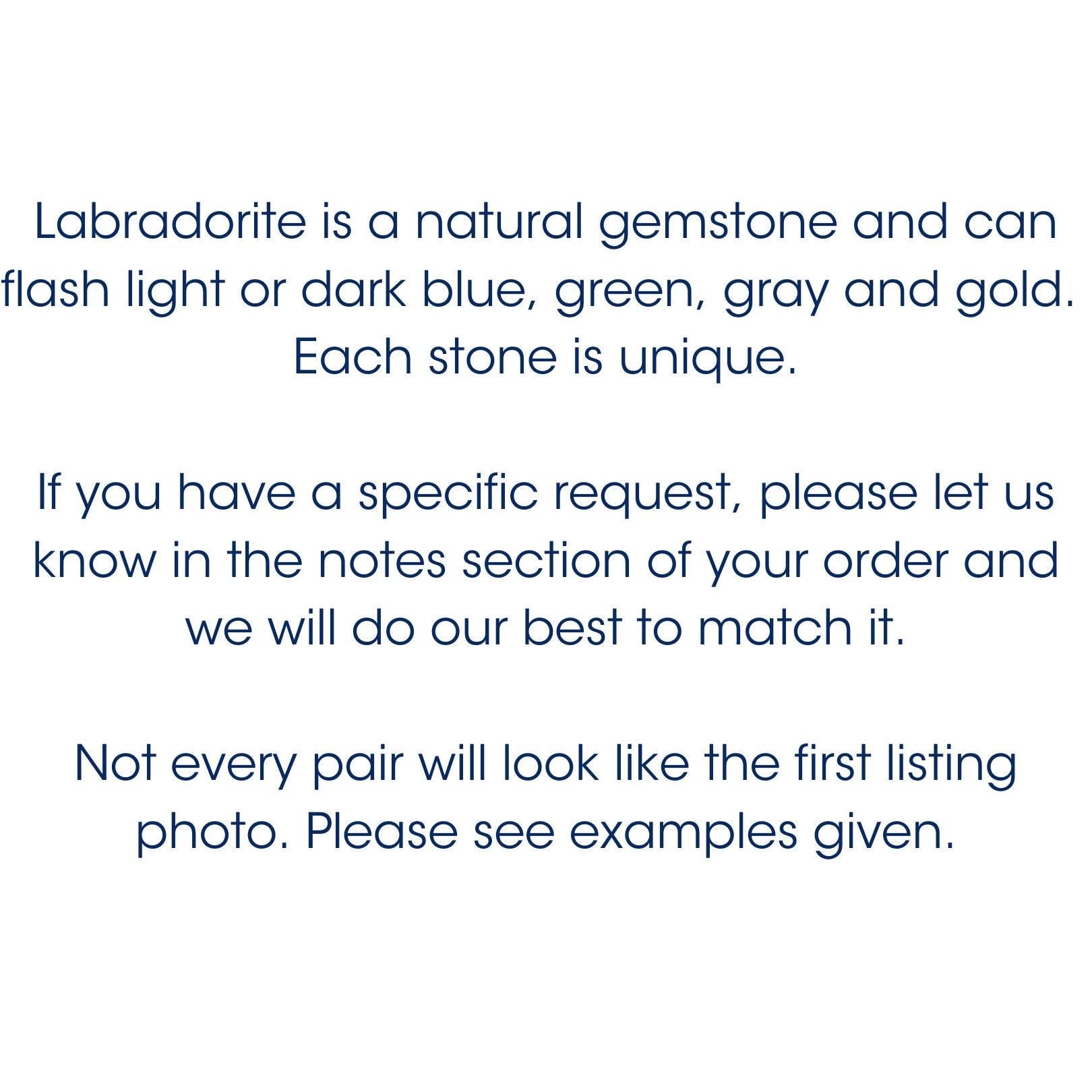 Labradorite Solitaire Necklace 14k gold, Sterling Silver