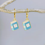 Book Earrings dangle handmade gold Bookish Jewelry unique dangling fun charm earrings nerdy bookish gift for book club, teachers, readers