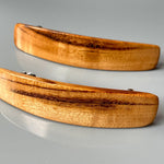 Long Hair Clip Large Tigerwood barrette for women with thick hair