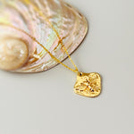 Honey Bee Necklace 18k gold pendant for women statement summer jewelry great gift for gardener nature lover wife girlfriend mom bff daughter