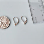 Dainty Moss Kyanite Earrings, gold