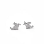 Tiny Dragon Earrings studs in silver, gold, cute dainty trendy fantasy jewelry gift for girlfriend, sister, daughter, friend, bff, roommate