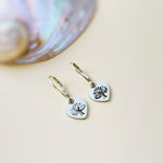 Tree of Life Heart Earrings dangle 14k gold, silver, rose gold fill handmade dainty Jewelry unique gift for girlfriend sister mom friend bff