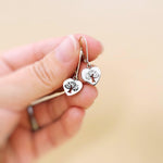 Tree of Life Earrings dangle 14k gold, silver, rose gold handmade dangly nature heart Jewelry unique romantic gift for mom, wife, sister bff