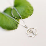 Daffodil Necklace gold, silver birth flower pendant for women summer, spring Birthflower jewelry March birthday gift for gardener mom wife