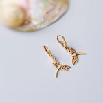Dragonfly Earrings dangle Rose Gold Handmade Dragonfly Jewelry