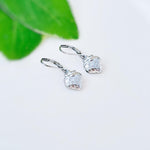 Silver Strawberry Earrings Dangle lightweight unique whimsical handmade food fruit jewelry, fun gift for foodie, chefs, sister bff daughter