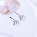 Silver Sloth Earrings dangle fun, unique animal lover sloth gift handmade Jewelry boho dangling charm earrings cottagecore gift for sister