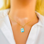 Book Necklace gold handmade Bookish Jewelry unique fun book charm pendant nerdy bookish gift for book club, teachers, readers, librarians