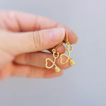 Stethoscope Earrings silver, gold heart unique nursing gift for medical school students graduation doctors rn nurse practitioners sister bff