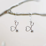 Stethoscope Earrings silver, gold heart unique nursing gift for medical school students graduation doctors rn nurse practitioners sister bff