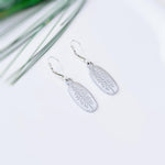 Silver Pine Tree Earrings dangle handmade jewelry gift for hikers and nature lovers minimalist winter pine tree jewelry for her